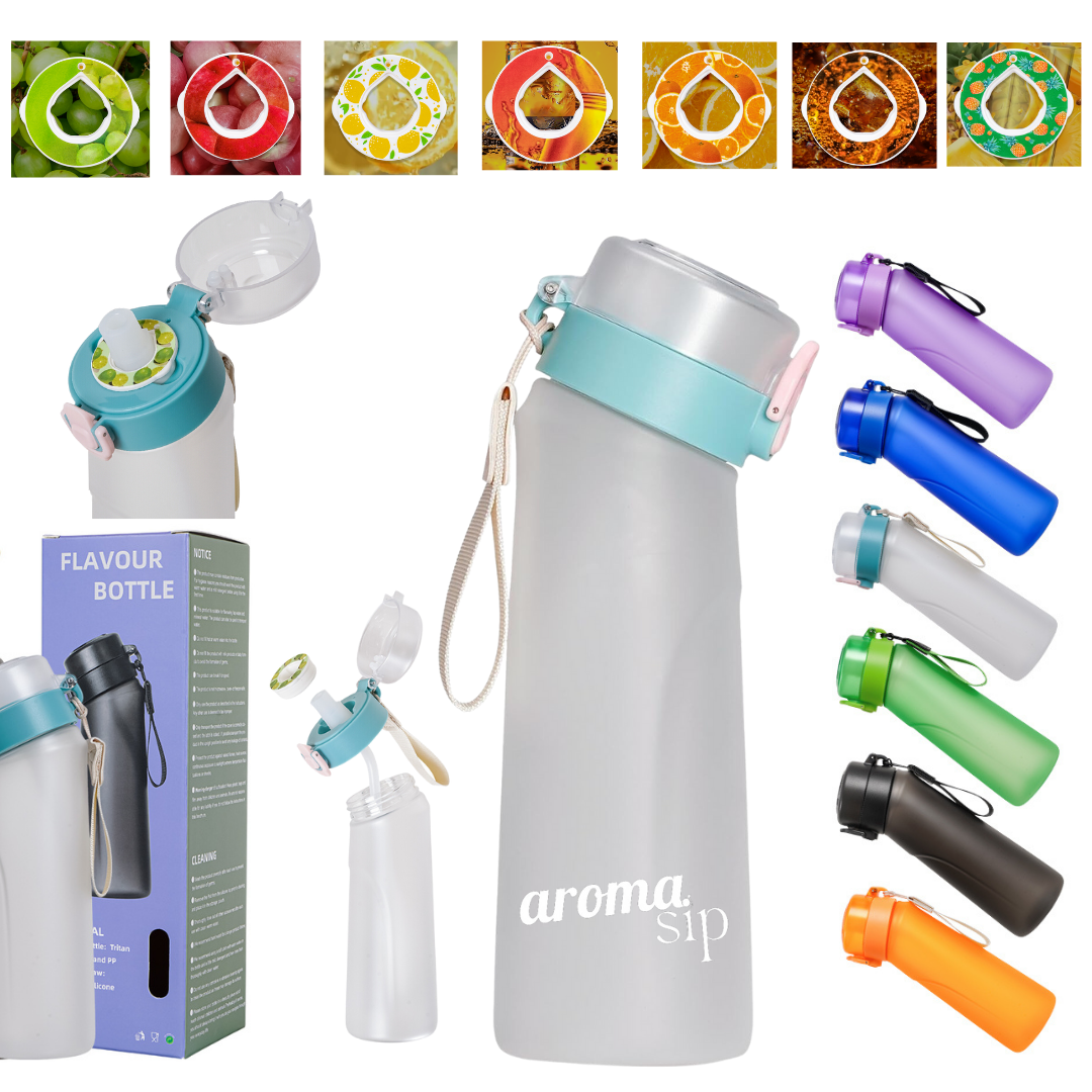 Aroma Sip Upgraded Version Air Water Bottle with 7 Flavour Pods